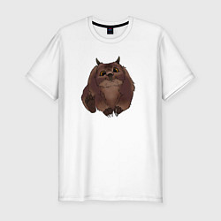 Мужская slim-футболка Детеныш Медвесыча