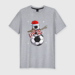 Футболка slim-fit Soccer snowman, цвет: меланж