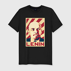 Мужская slim-футболка Vladimir Lenin