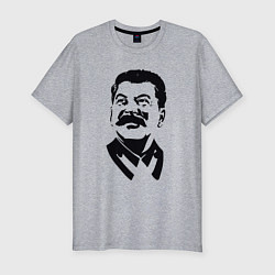 Мужская slim-футболка Образ Сталина