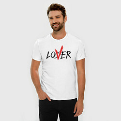 Футболка slim-fit Loser lover, цвет: белый — фото 2