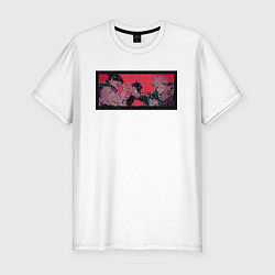 Футболка slim-fit Чосо против Итадори, цвет: белый