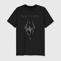 Мужская slim-футболка Elder Scrolls - скайрим
