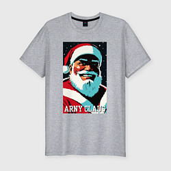 Футболка slim-fit Arnold Schwarzenegger - Santa Claus, цвет: меланж