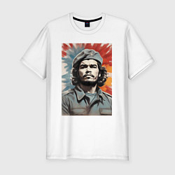 Футболка slim-fit Портрет Че Гевара, цвет: белый