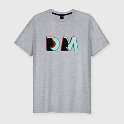 Футболка slim-fit Depeche Mode - DM logo, цвет: меланж