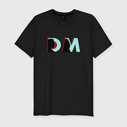 Мужская slim-футболка Depeche Mode - DM logo