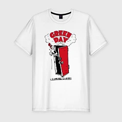 Футболка slim-fit Green day coming clean, цвет: белый