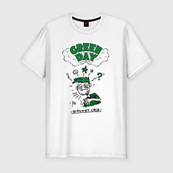 Мужская slim-футболка Green day basket case