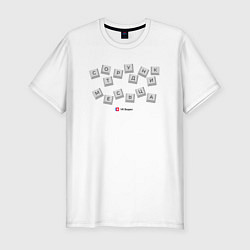Мужская slim-футболка Сотрудник месяца - Офисные игры