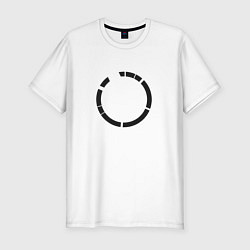Мужская slim-футболка Минималистичный круг