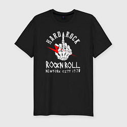 Футболка slim-fit Hard rock 1970, цвет: черный