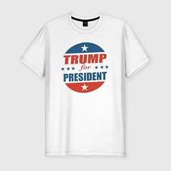Мужская slim-футболка Трампа в президенты