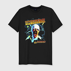 Мужская slim-футболка Scorpions Blackout