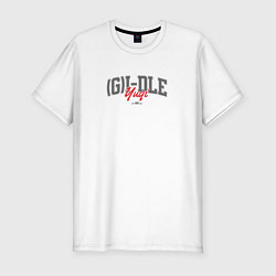 Футболка slim-fit Yuqi k-girls, цвет: белый