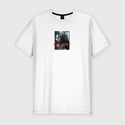 Футболка slim-fit Лео не сдался, цвет: белый