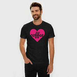 Футболка slim-fit Pink coffee, цвет: черный — фото 2