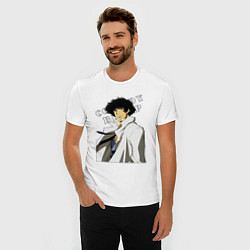 Футболка slim-fit Spike из аниме cowboy bebop, цвет: белый — фото 2