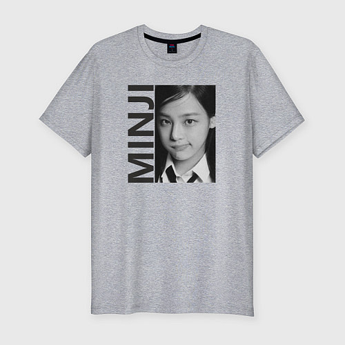 Мужская slim-футболка Minji k-star / Меланж – фото 1