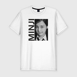 Футболка slim-fit Minji k-star, цвет: белый