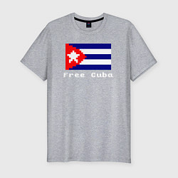 Футболка slim-fit Free Cuba, цвет: меланж