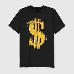 Мужская slim-футболка Знак денег