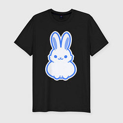 Футболка slim-fit White bunny, цвет: черный