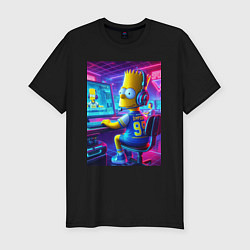 Футболка slim-fit Bart Simpson - esports, цвет: черный