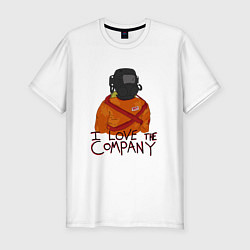 Мужская slim-футболка Lethal Company: I Love the Company