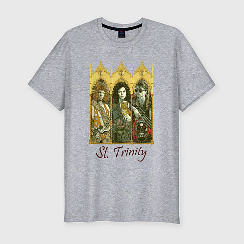 Мужская slim-футболка St trinity / Меланж – фото 1