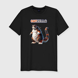 Футболка slim-fit Big catzilla, цвет: черный