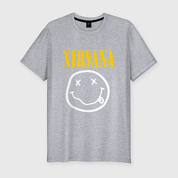 Мужская slim-футболка Nirvana original
