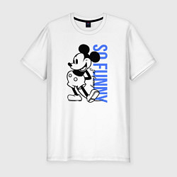 Мужская slim-футболка So funny Mickey