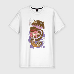 Мужская slim-футболка Перона чиби - One Piece