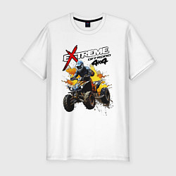 Мужская slim-футболка Quad bike - off road