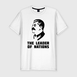Мужская slim-футболка Лидер наций