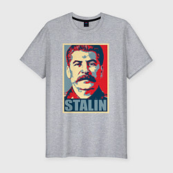 Мужская slim-футболка Face Stalin