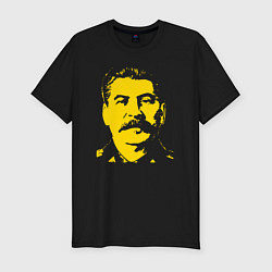 Мужская slim-футболка Yellow Stalin