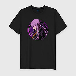 Футболка slim-fit Kyouko Kirigiri - Danganronpa, цвет: черный