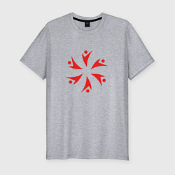 Мужская slim-футболка Символ коммуникации