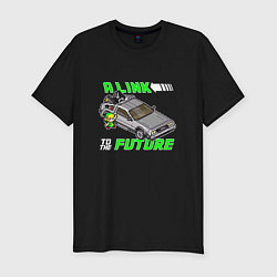 Мужская slim-футболка A Link to the future