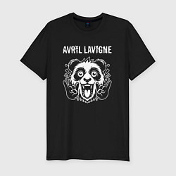 Мужская slim-футболка Avril Lavigne rock panda