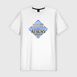 Мужская slim-футболка Афины Греция