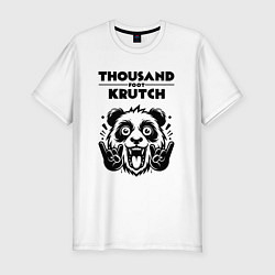 Футболка slim-fit Thousand Foot Krutch - rock panda, цвет: белый