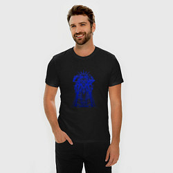 Футболка slim-fit Космодесантник ультрамарин, цвет: черный — фото 2