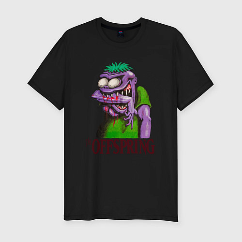 Мужская slim-футболка The Offspring bite me / Черный – фото 1