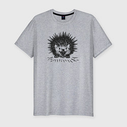 Мужская slim-футболка Великолепие лесных обитателей