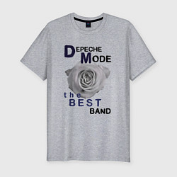 Футболка slim-fit Depeche Mode - best of band, цвет: меланж