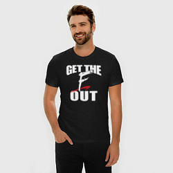 Футболка slim-fit Wwe Get the F Out, цвет: черный — фото 2