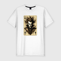 Футболка slim-fit Джокер сепия, цвет: белый